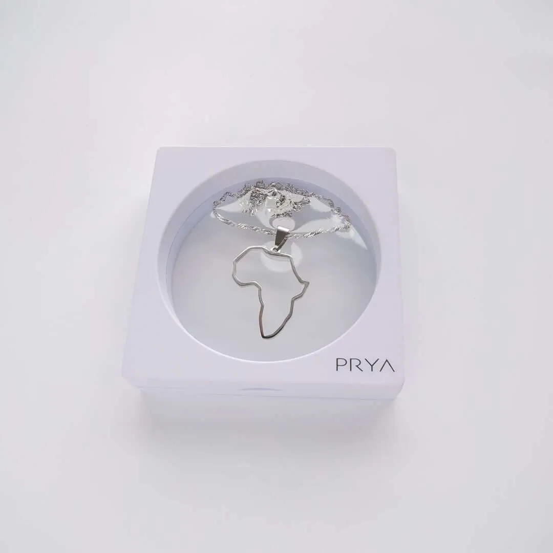 Africa Outline Necklace