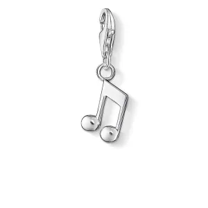 CHARM CLUB STERLING SILVER MUSIC NOTE CHARM