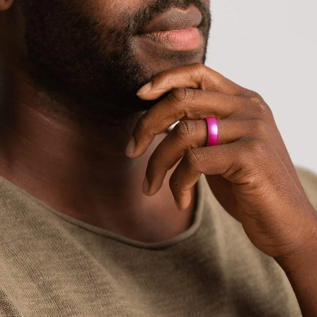 Enso Rings Classic Legend Silicone Ring - Made in The USA - an Ultra Comfortable, Breathable, and Safe Silicone Ring - Men's and Women's Silicone Wedding Ring