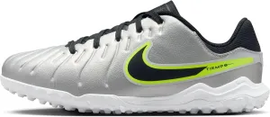 Nike Jr. Tiempo Legend 10 Academy (DV4351-001, Metallic Silver/Volt/Black)