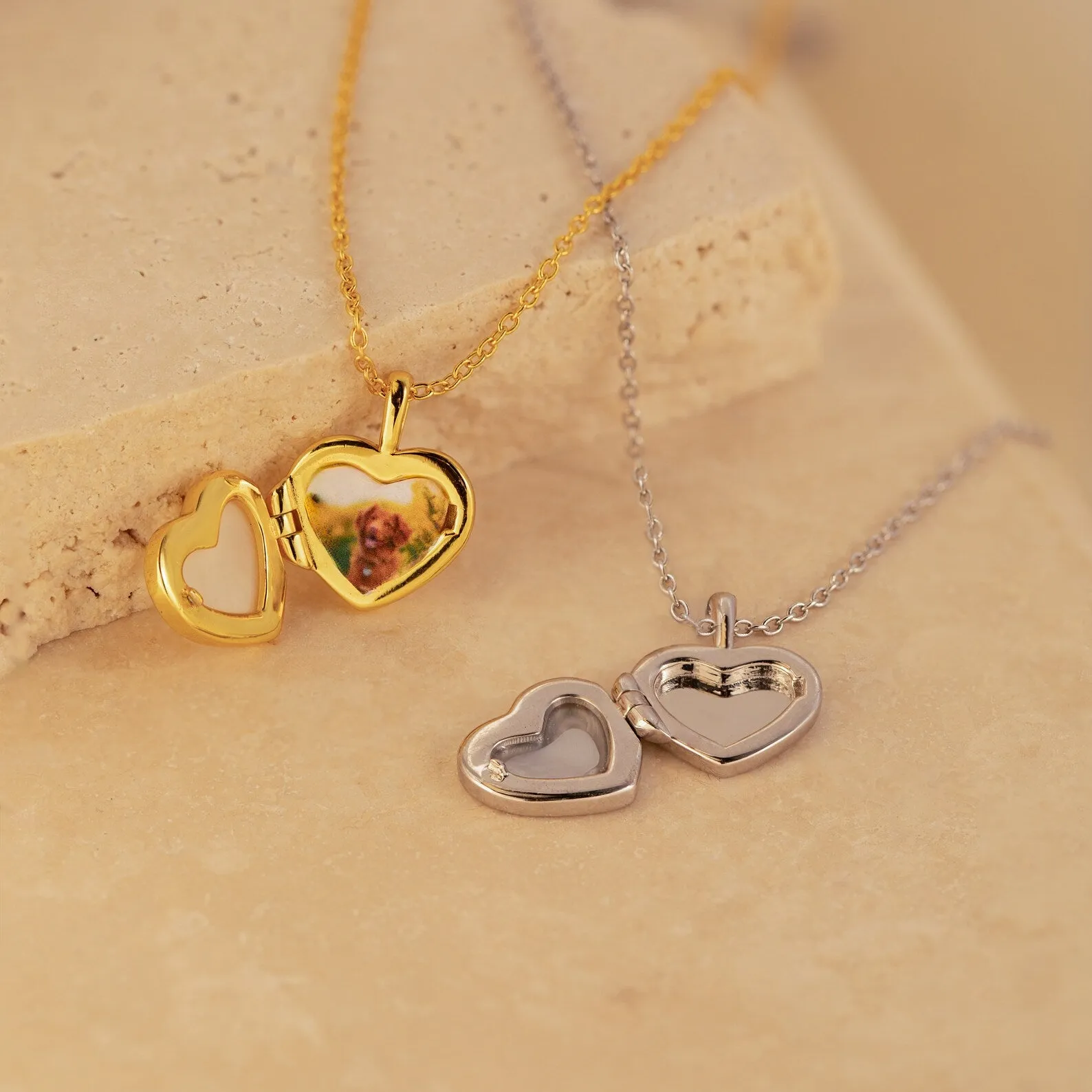 Pearl Heart Locket Necklace