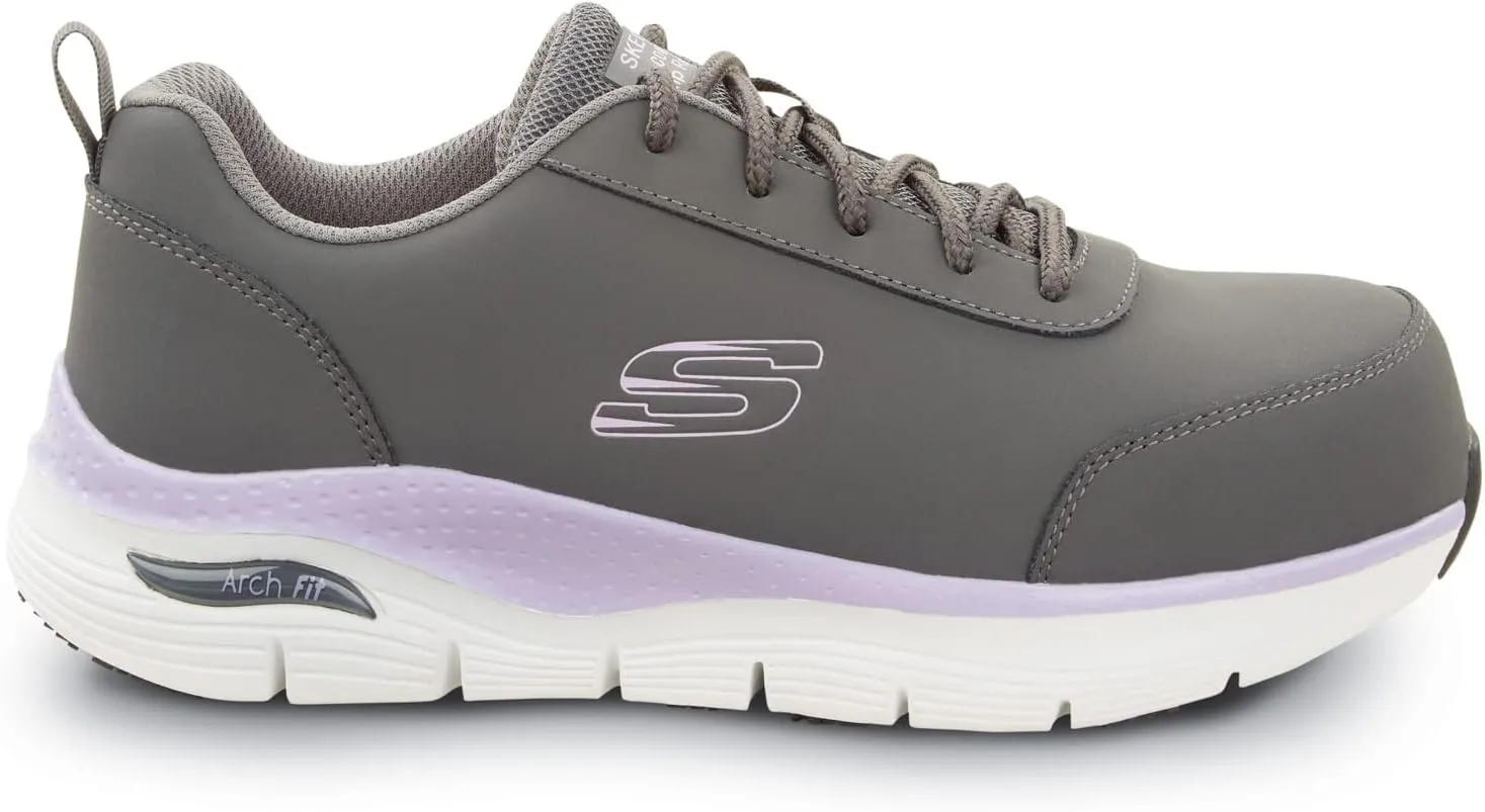 Skechers Work Arch Fit Reagan, Women's, Athletic Style, Alloy Toe, EH, MaxTrax Slip Resistant, Work Shoe