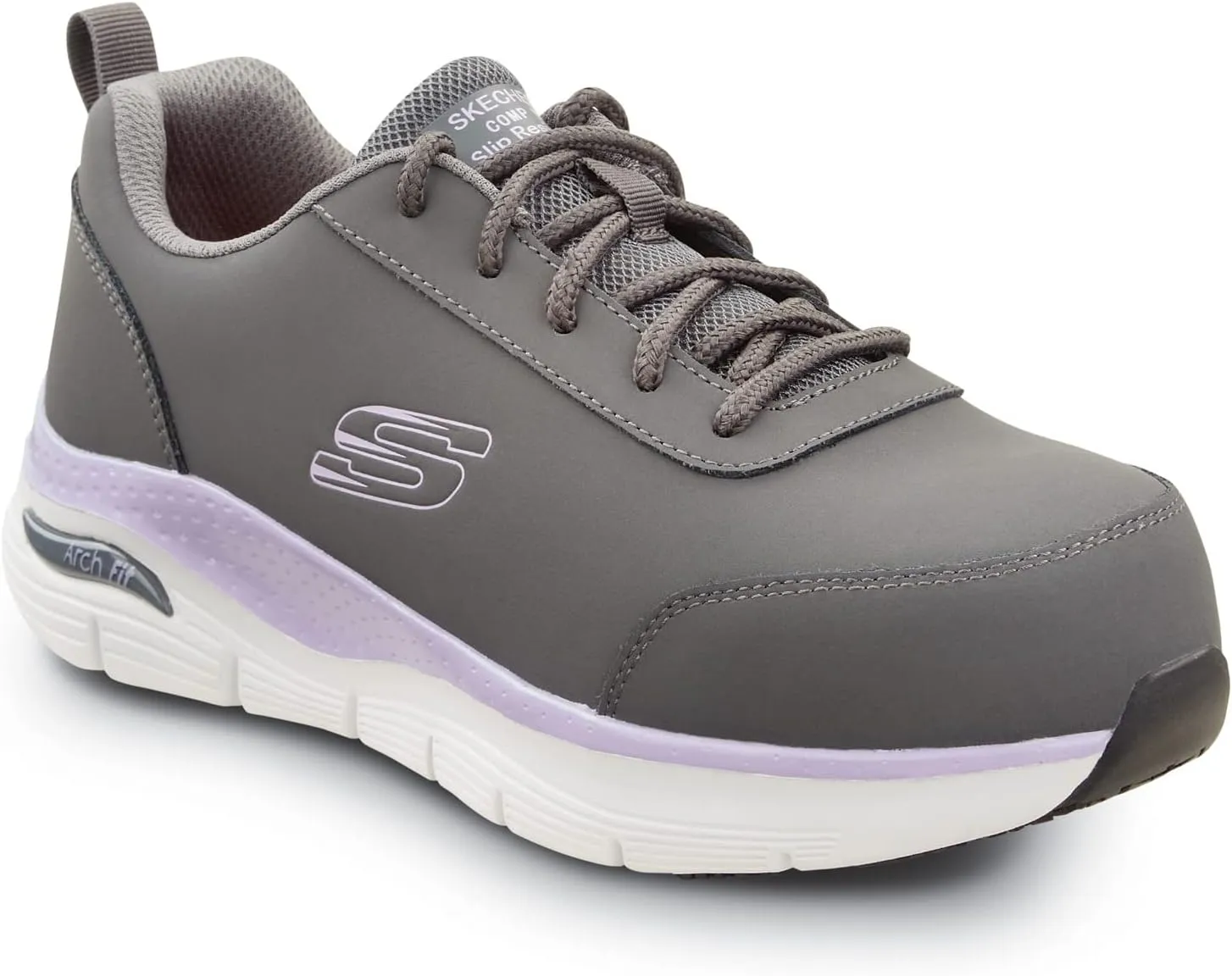 Skechers Work Arch Fit Reagan, Women's, Athletic Style, Alloy Toe, EH, MaxTrax Slip Resistant, Work Shoe