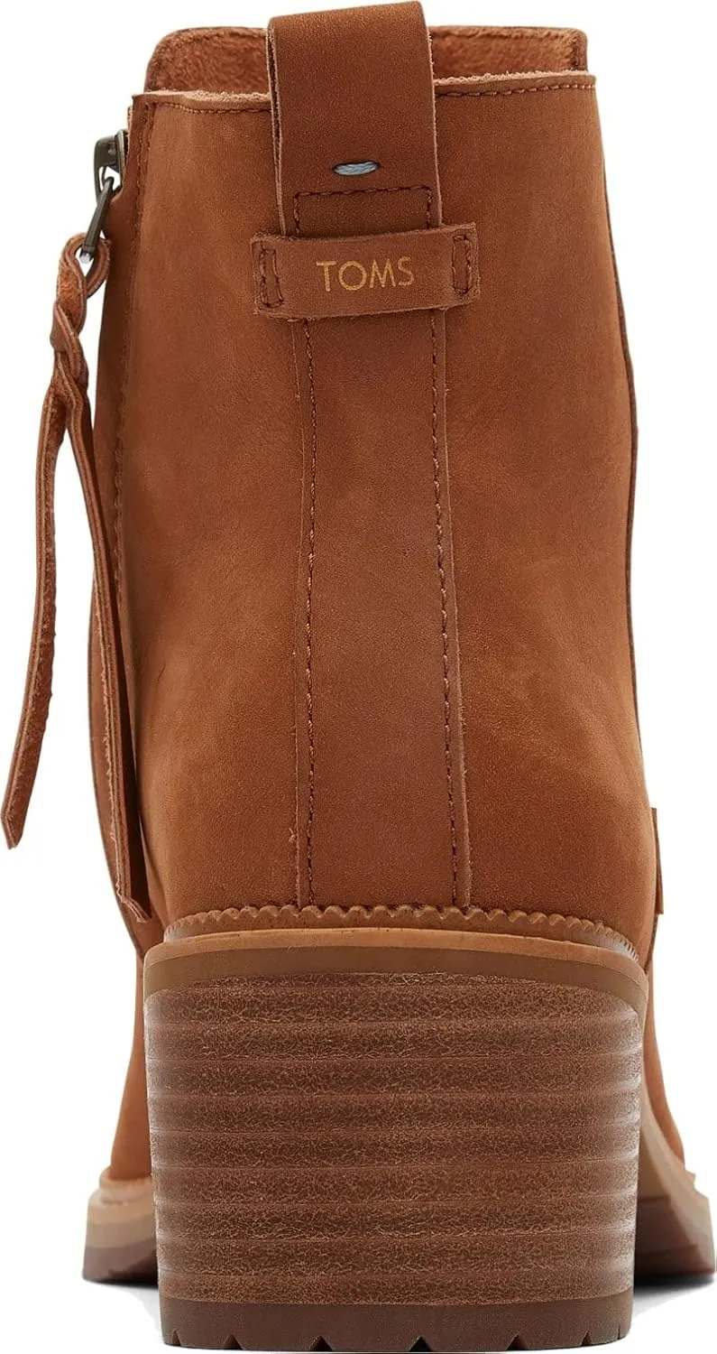 TOMS Women's Marina Leather Heeled Bootie
