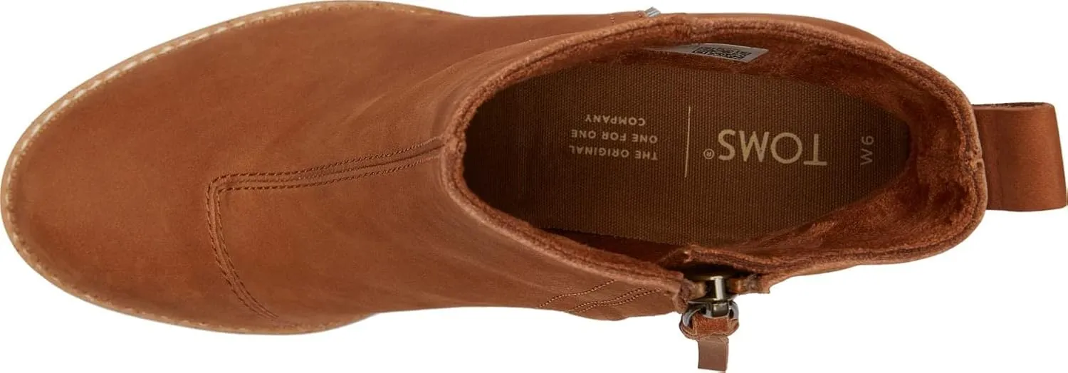 TOMS Women's Marina Leather Heeled Bootie