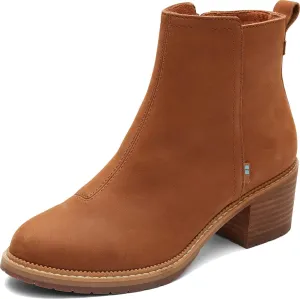 TOMS Women's Marina Leather Heeled Bootie