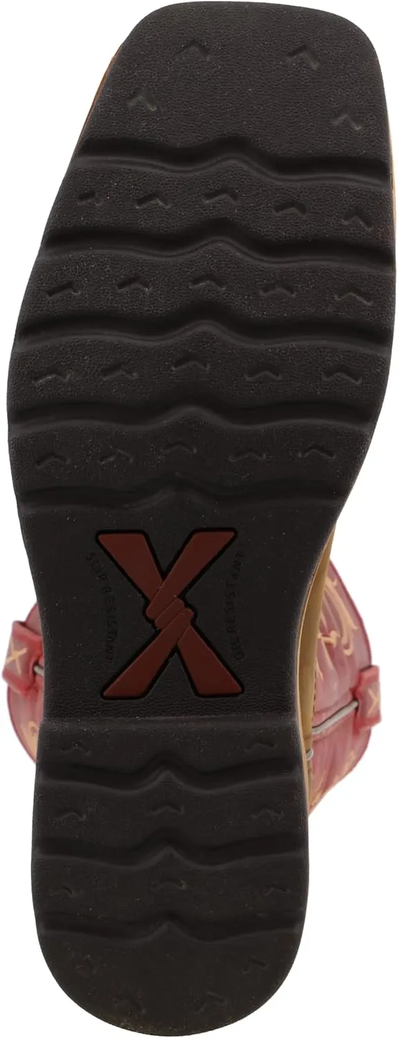 Twisted X Women's 11" Western Work Boot, Square Toe Steel Toe