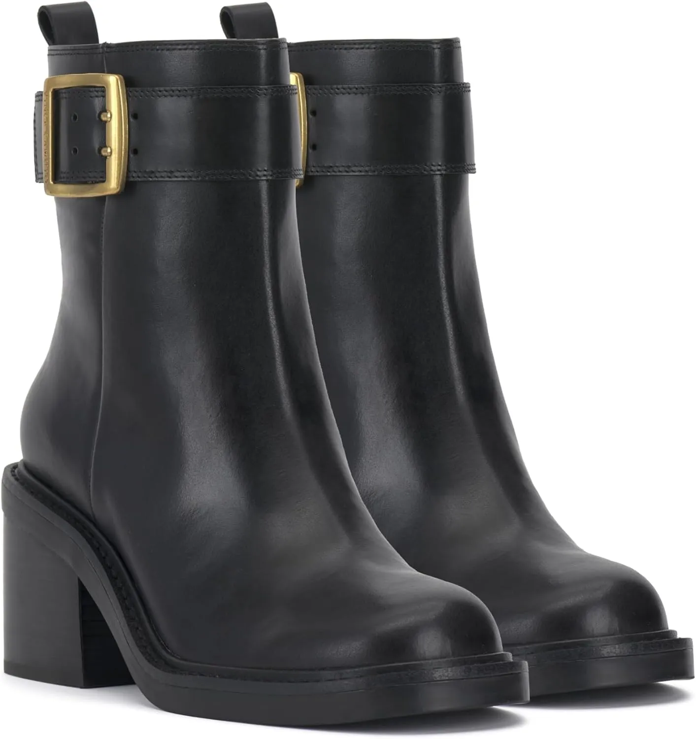 Vince Camuto Women's Bembonie Stacked Heel Bootie Ankle Boot
