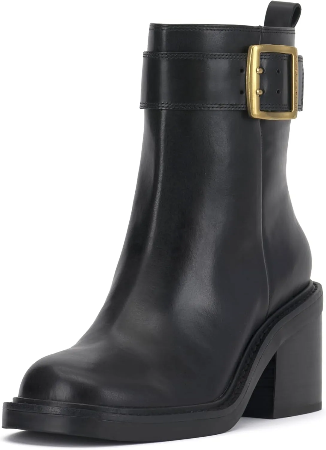 Vince Camuto Women's Bembonie Stacked Heel Bootie Ankle Boot