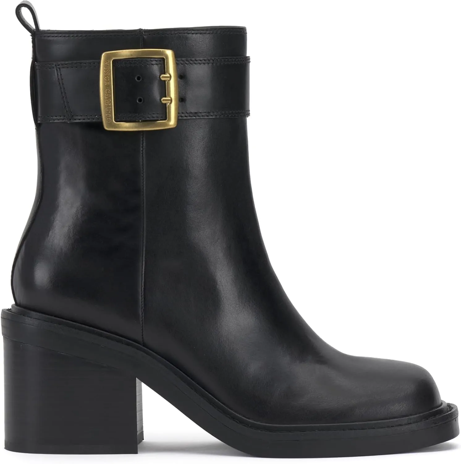 Vince Camuto Women's Bembonie Stacked Heel Bootie Ankle Boot