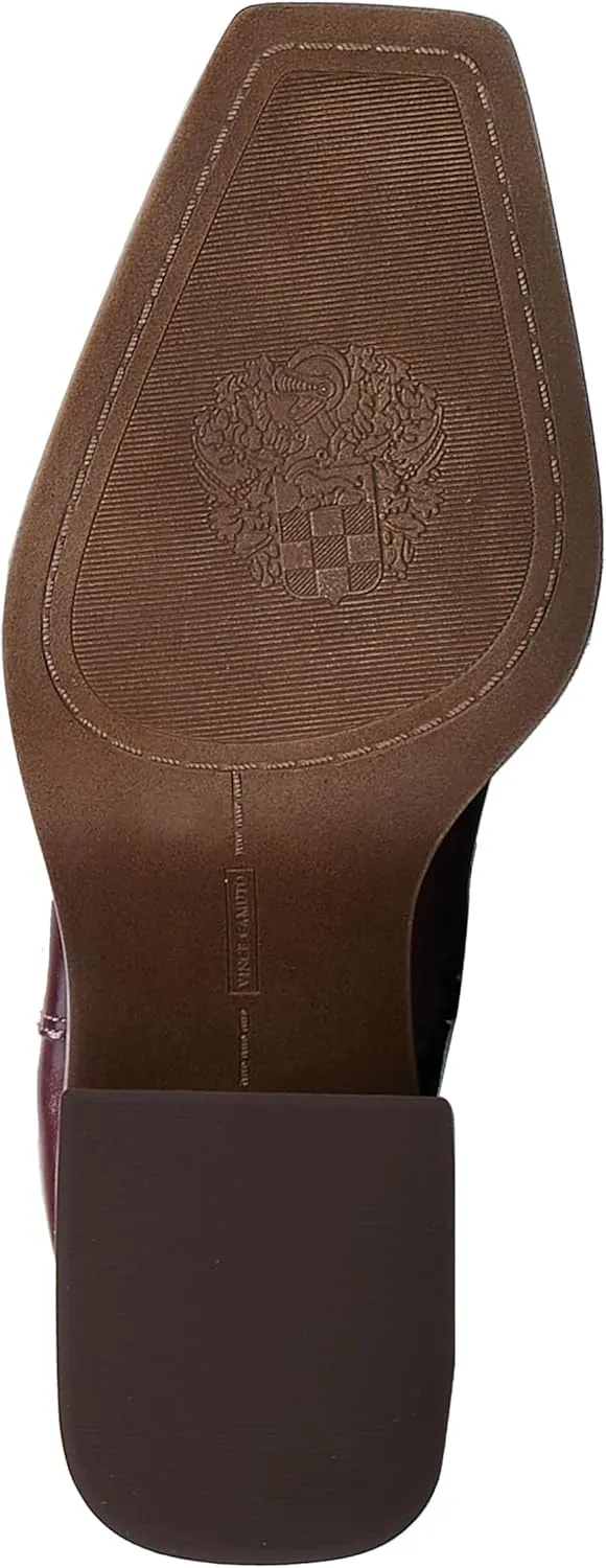 Vince Camuto Women's Sangeti Stacked Heel Knee High Wide Calf Boot Fashion