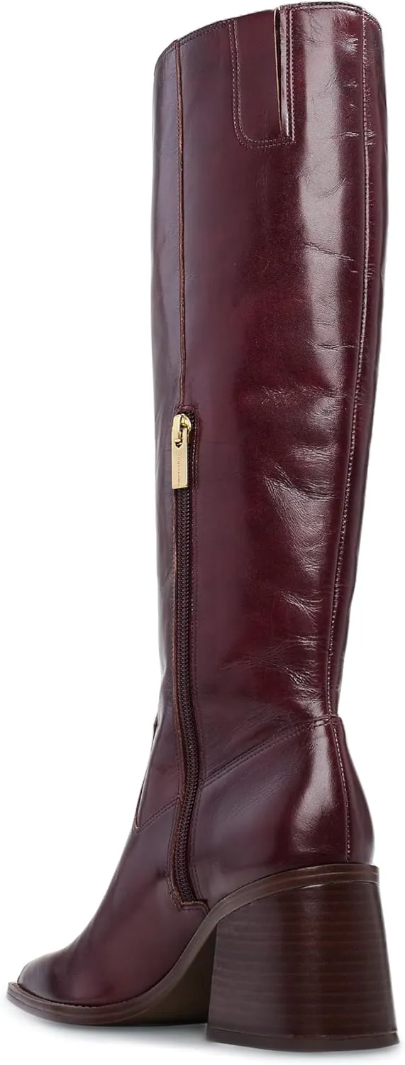 Vince Camuto Women's Sangeti Stacked Heel Knee High Wide Calf Boot Fashion