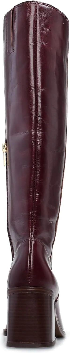 Vince Camuto Women's Sangeti Stacked Heel Knee High Wide Calf Boot Fashion