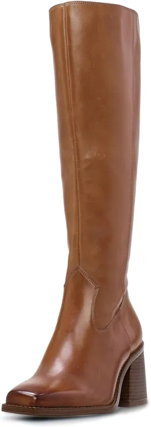 Vince Camuto Women's Sangeti Stacked Heel Knee High Wide Calf Boot Fashion
